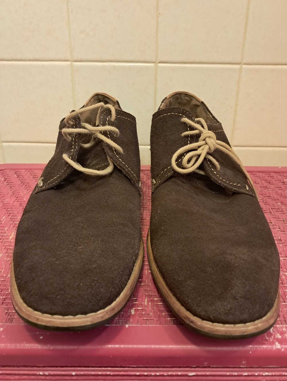 Men's Size 9.5 Leather Steve Madden Brown Shoes